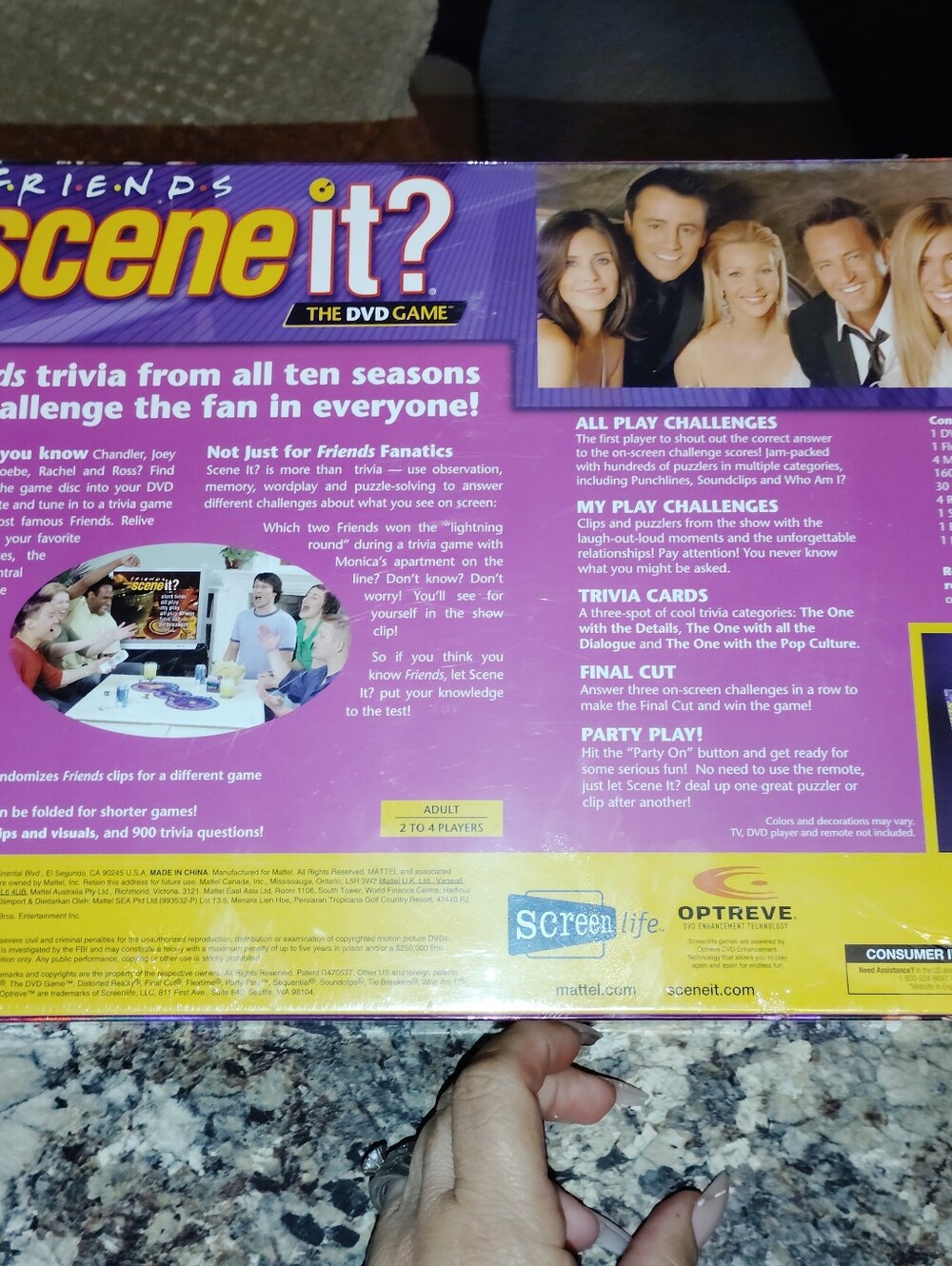 FRIENDS Scene It? DVD Game - '90S Nostalgic Friends TV Show Brand New Sealed - Picture 2 of 4